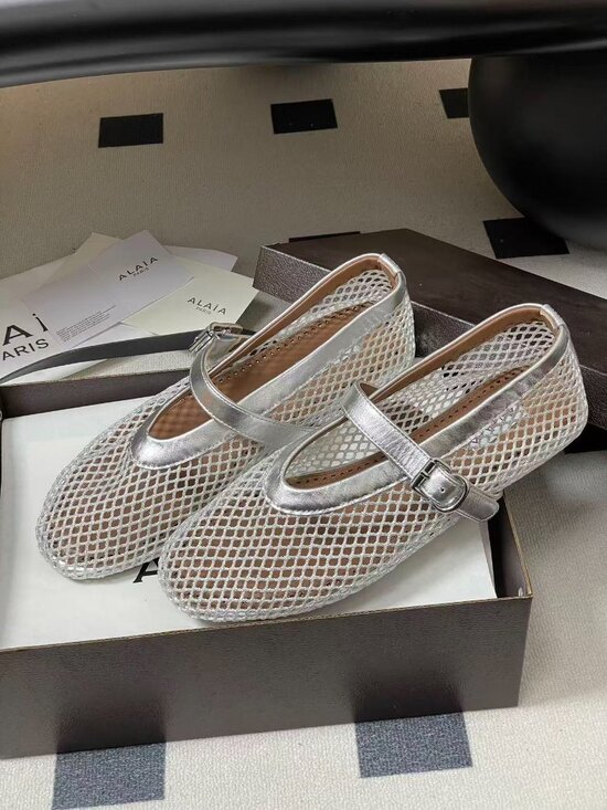 Alaia Shoes - Alaia Runway Style Flat Ballet Flats